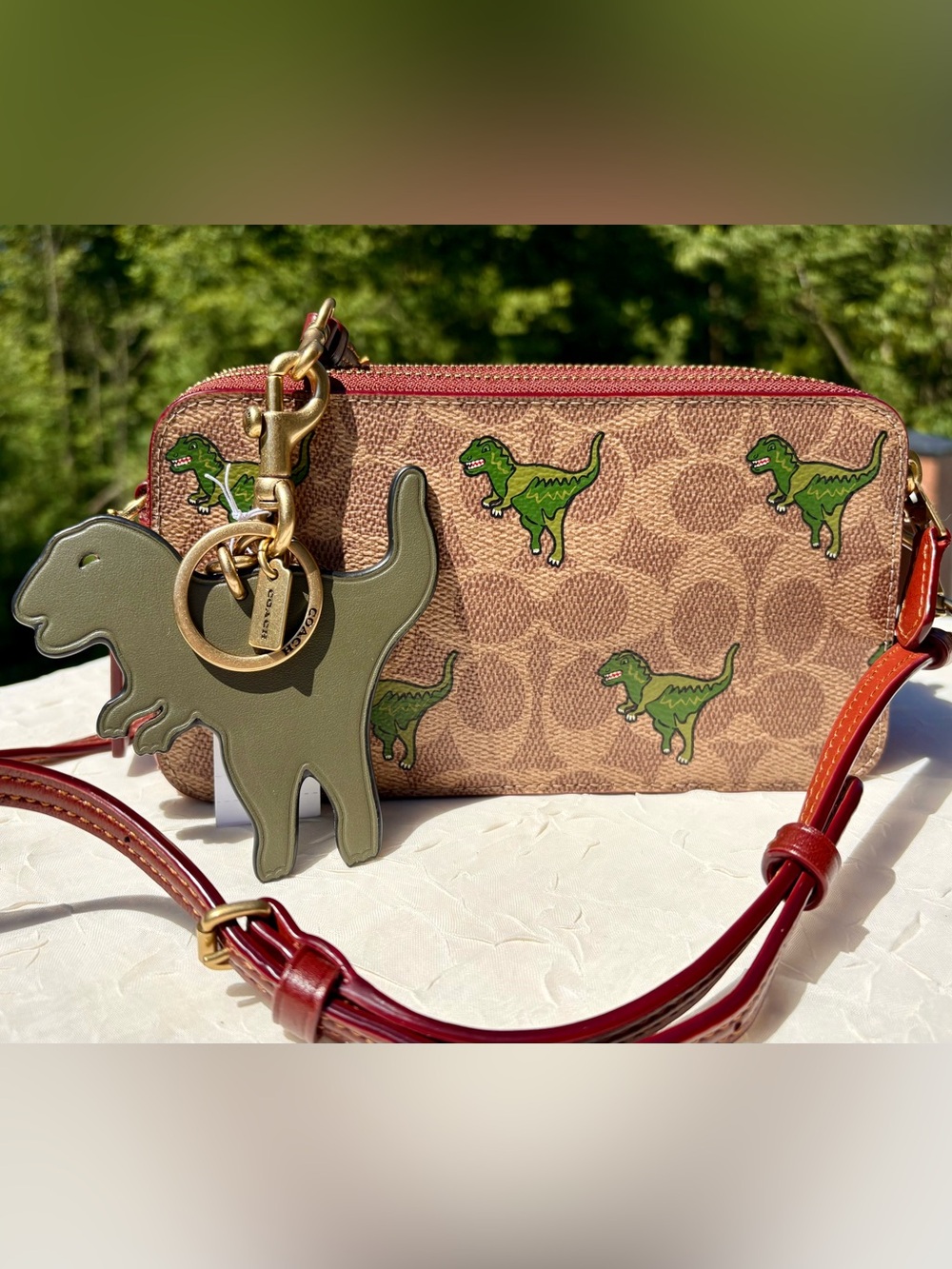 COACH Kira Crossbody In Signature Canvas With REXY Print And Bag Charm